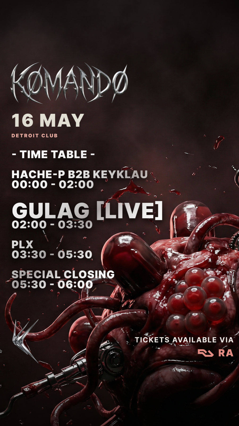 Kømandø Timetable A